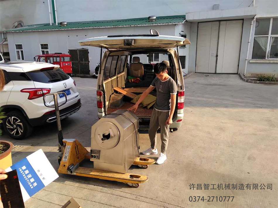 郑州客户订购炒板栗设备