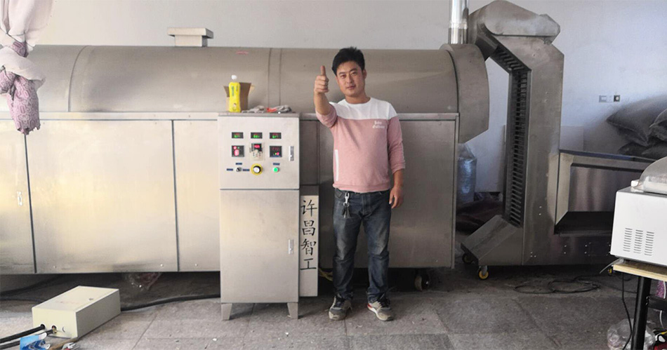 流水线炒瓜子机