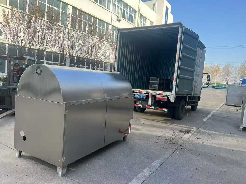 许昌智工9-16型号大型电磁炒货机装车发货