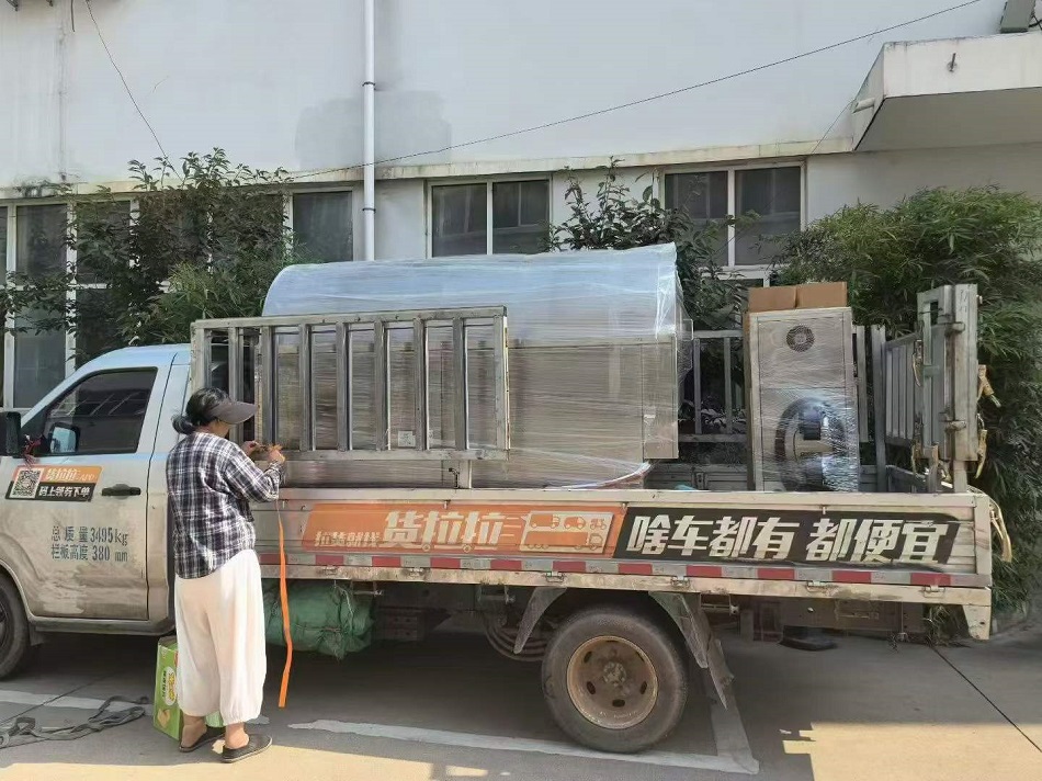 许昌智工9-16型号大型电磁炒货机装车发货河南